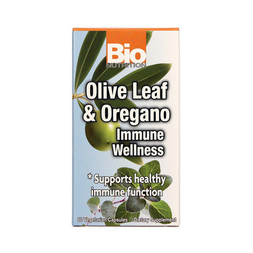 Bio Nutrition Olive Leaf And Oregano Immune Wellness Vegetarian Capsules - 60 Ea